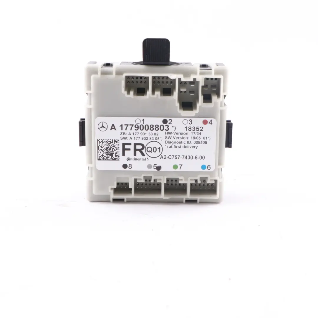 Door Control Module ECU Front Right O/S to Mercedes W177 with Part number A1779008803 Mercedes W177 Door Control Module ECU Front Right O/S - SKU A1779008803 - Part number A1779008803