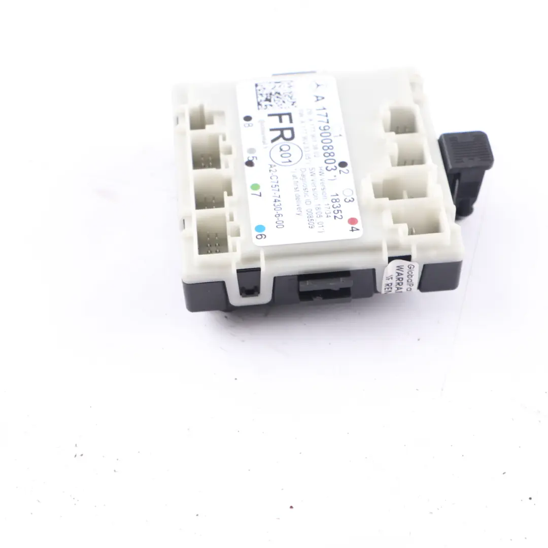 Door Control Module ECU Front Right O/S to Mercedes W177 with Part number A1779008803 Mercedes W177 Door Control Module ECU Front Right O/S - SKU A1779008803 - Part number A1779008803