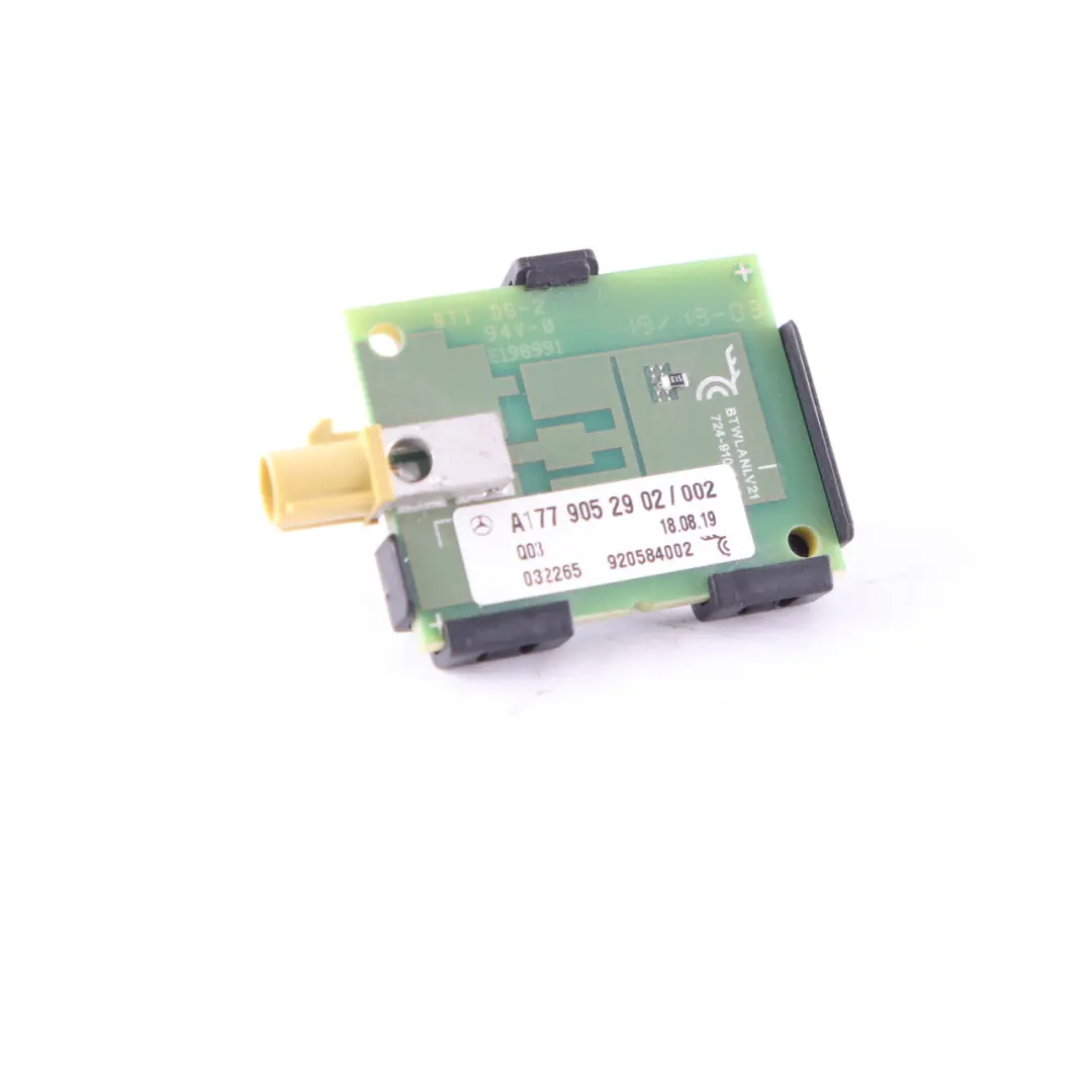 Récepteur d'antenne Module d'antenne pour Mercedes W177 W213 W247 W447 à propos du numéro de pièce A1779052902 Mercedes W177 W213 W247 W447 Récepteur d'antenne Module d'antenne - SKU A1779052902 - Numéro de pièce A1779052902