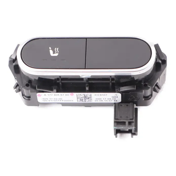 Sitz Schalter Heizungs Steuergerät Vorne Links für Mercedes W177 mit Teilenummer A1779056700 Mercedes W177 Sitz Schalter Heizungs Steuergerät Vorne Links - SKU A1779056700 - Teilenummer A1779056700