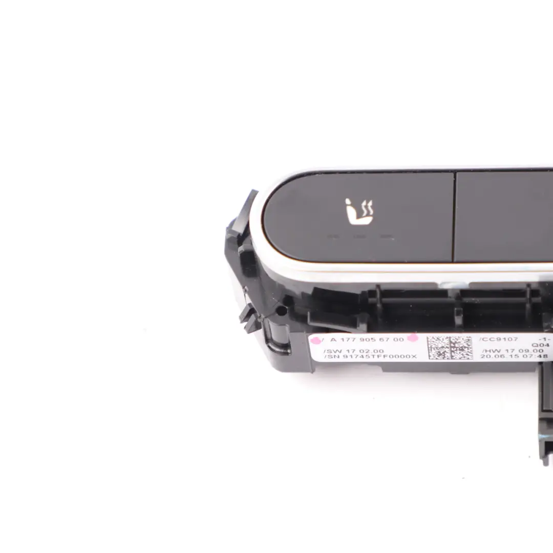 Switch Heated Heater Control Unit Front Left to Mercedes W177 Seat with Part number A1779056700 Mercedes W177 Seat Switch Heated Heater Control Unit Front Left - SKU A1779056700 - Part number A1779056700