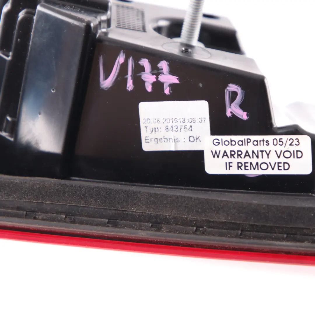 Mercedes V177 Luz Trasera En Tapa Maletero Portón Trasero Derecha - SKU A1779063801 - Número de pieza A1779063801