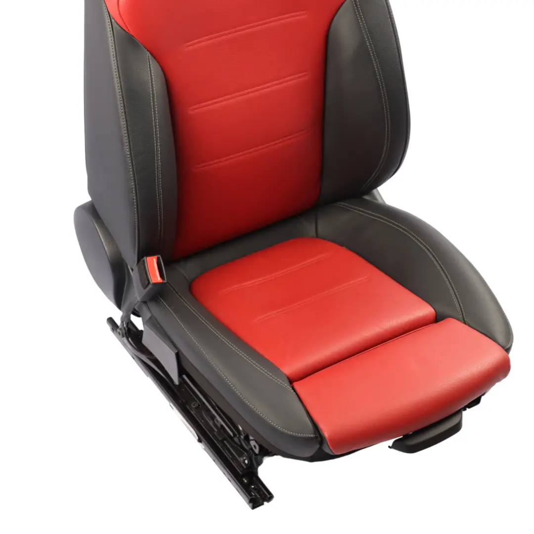  Front Seat Mercedes C118 W177 Left N/S Interior Leather Black Red - SKU A1779101502 - Part number A1779101502