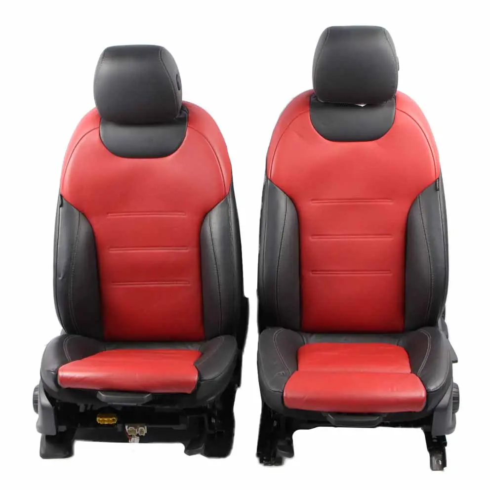Mercedes V177 A35 AMG Fotele Podgrzewane Skórzane Sportowe Czerwono Czarne - SKU A1779101902-1 - Numer Części A1779101902