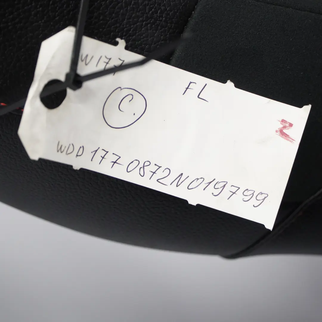  Asiento Delantero Mercedes C118 W177 Izquierdo Tela Imitación Cuero Negro - SKU A1779107901-2 - Número de pieza A1779107901