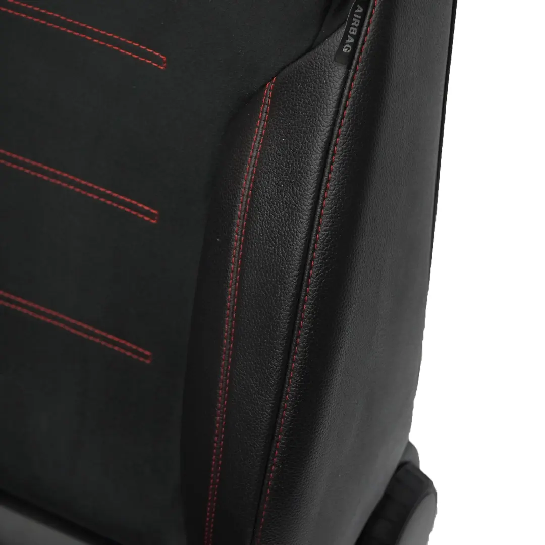  Siège Avant Mercedes C118 W177 Gauche Tissu Imitation Cuir Noir Rouge Fil - SKU A1779107901-2 - Numéro de pièce A1779107901