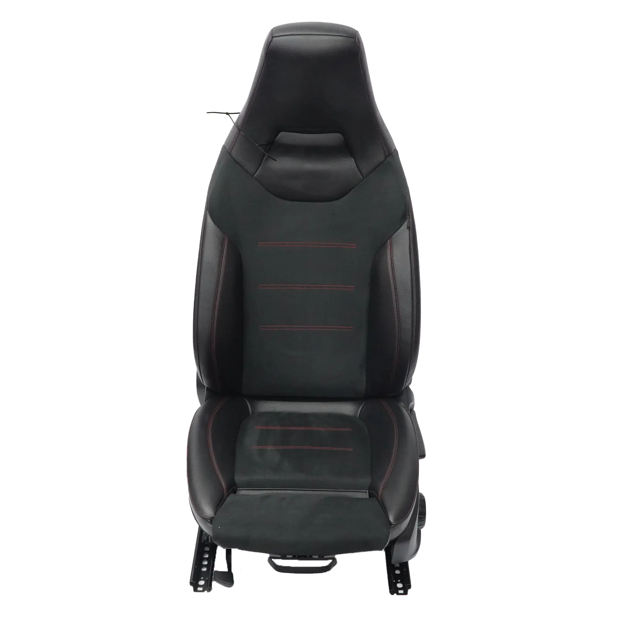 Siège Avant Mercedes C118 W177 Gauche Tissu Imitation Cuir Noir Rouge Fil