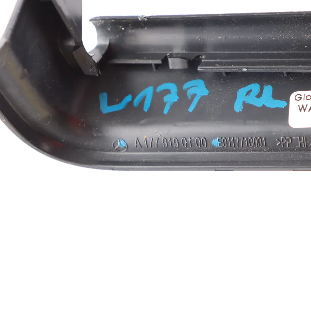 Mercedes-Benz W177 Rear Left Seat Rail Trim Cover to with Part number A1779190100 Mercedes-Benz W177 Rear Left Seat Rail Trim Cover - SKU A1779190100 - Part number A1779190100