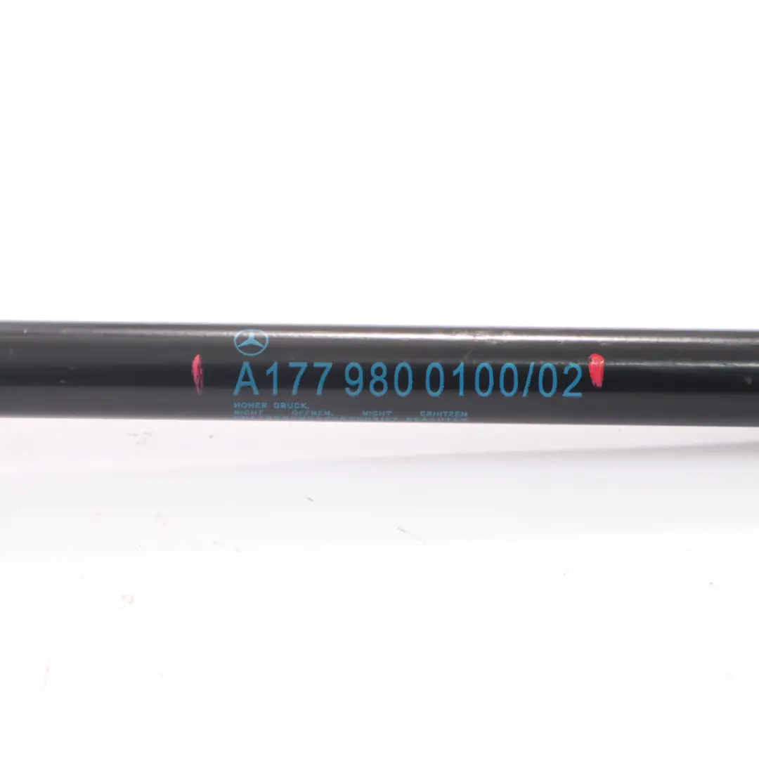 Hood Spring Mercedes W177 Bonnet Gas Strut Spring Front to with Part number A1779800100 Hood Spring Mercedes W177 Bonnet Gas Strut Spring Front - SKU A1779800100 - Part number A1779800100