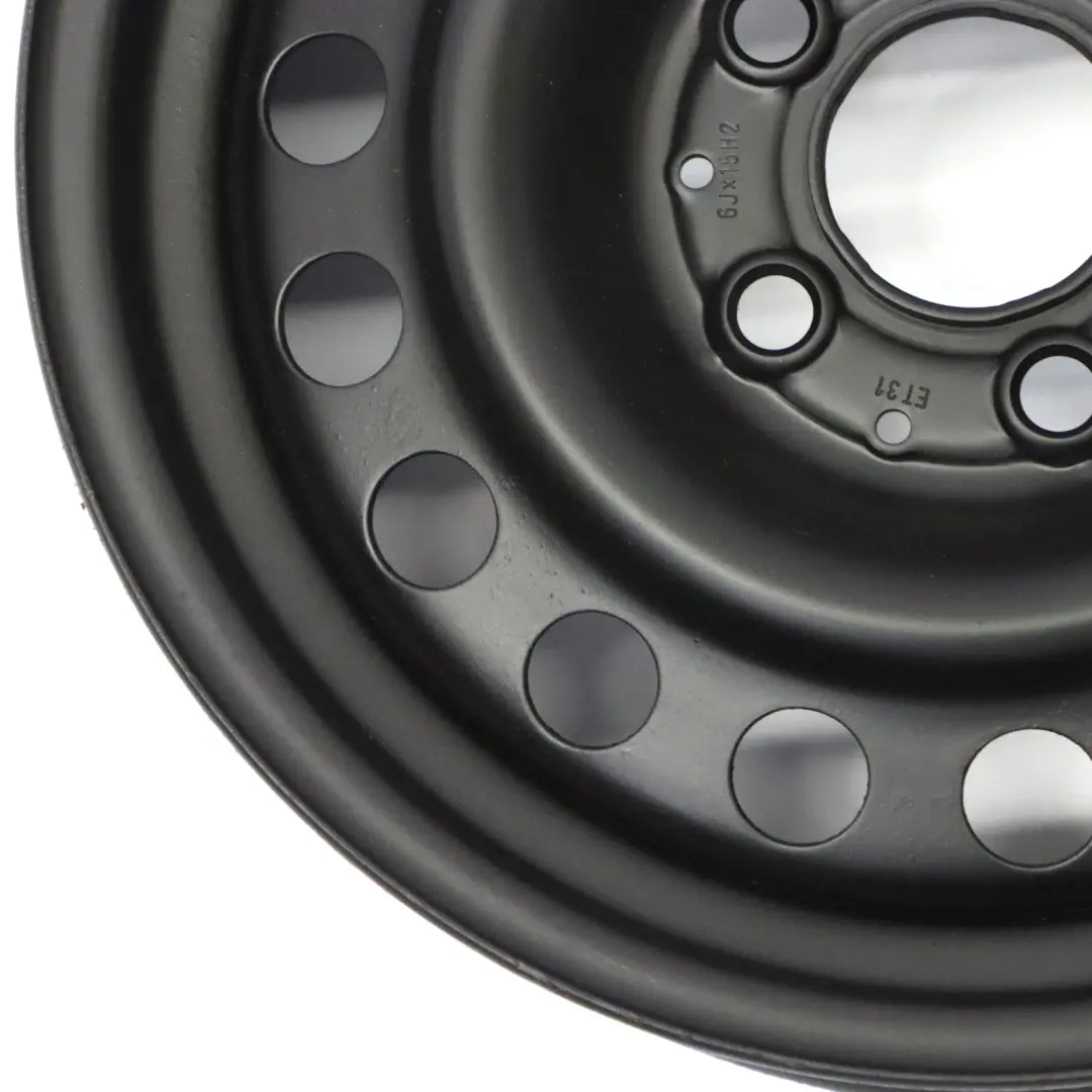 Mercedes W202 Black Steel Wheel Rim 15" 6J ET:31 - SKU A2024000002-1 - Part number A2024000002