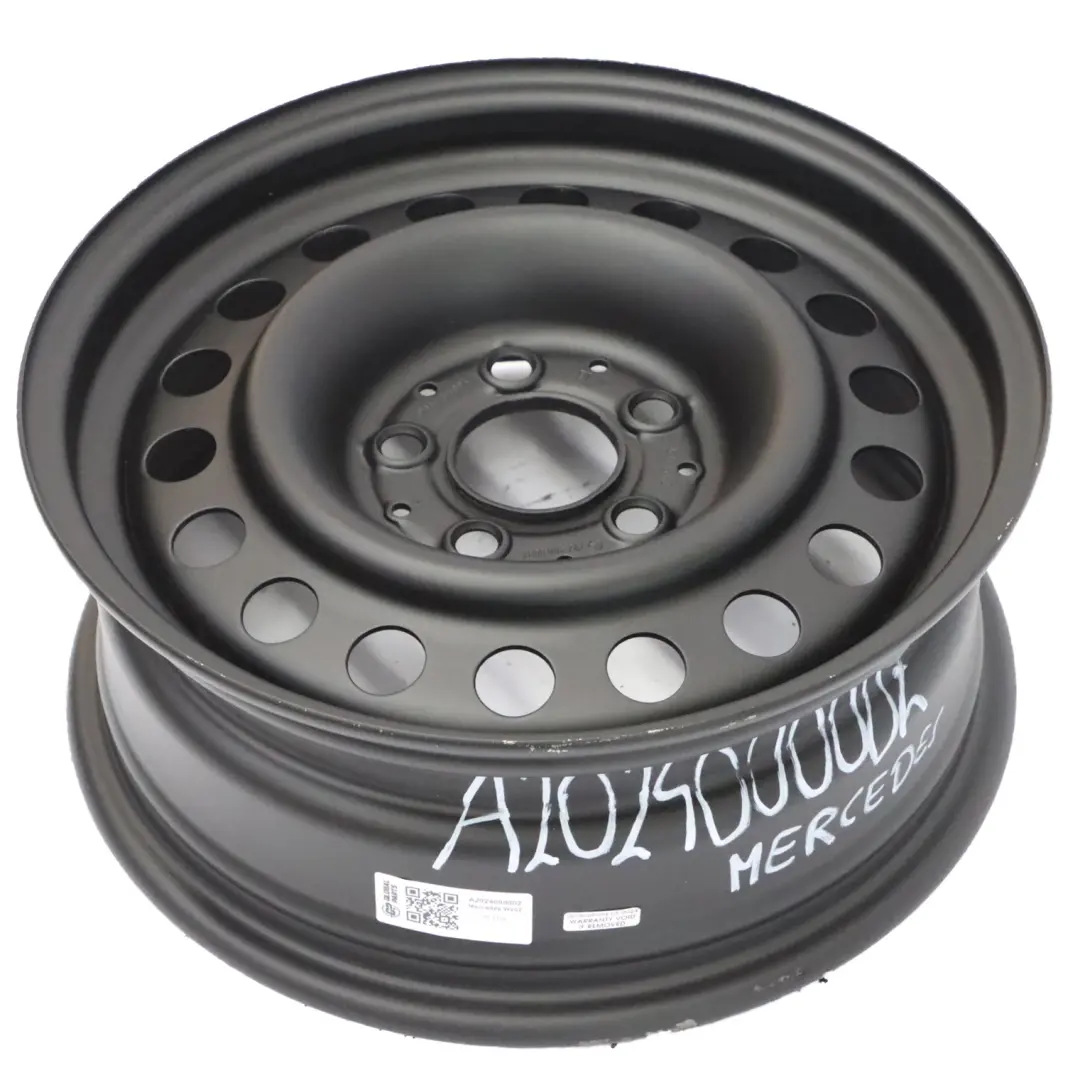Mercedes W202 Czarna Stalowa Felga 15" 6J ET:31 - SKU A2024000002 - Numer Części A2024000002