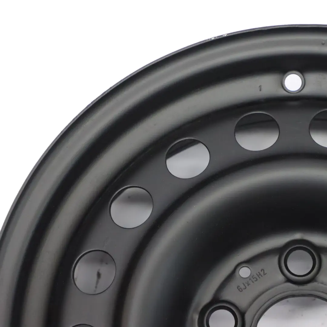 Mercedes W202 Black Steel Wheel Rim 15" 6J ET:31 - SKU A2024000002 - Part number A2024000002
