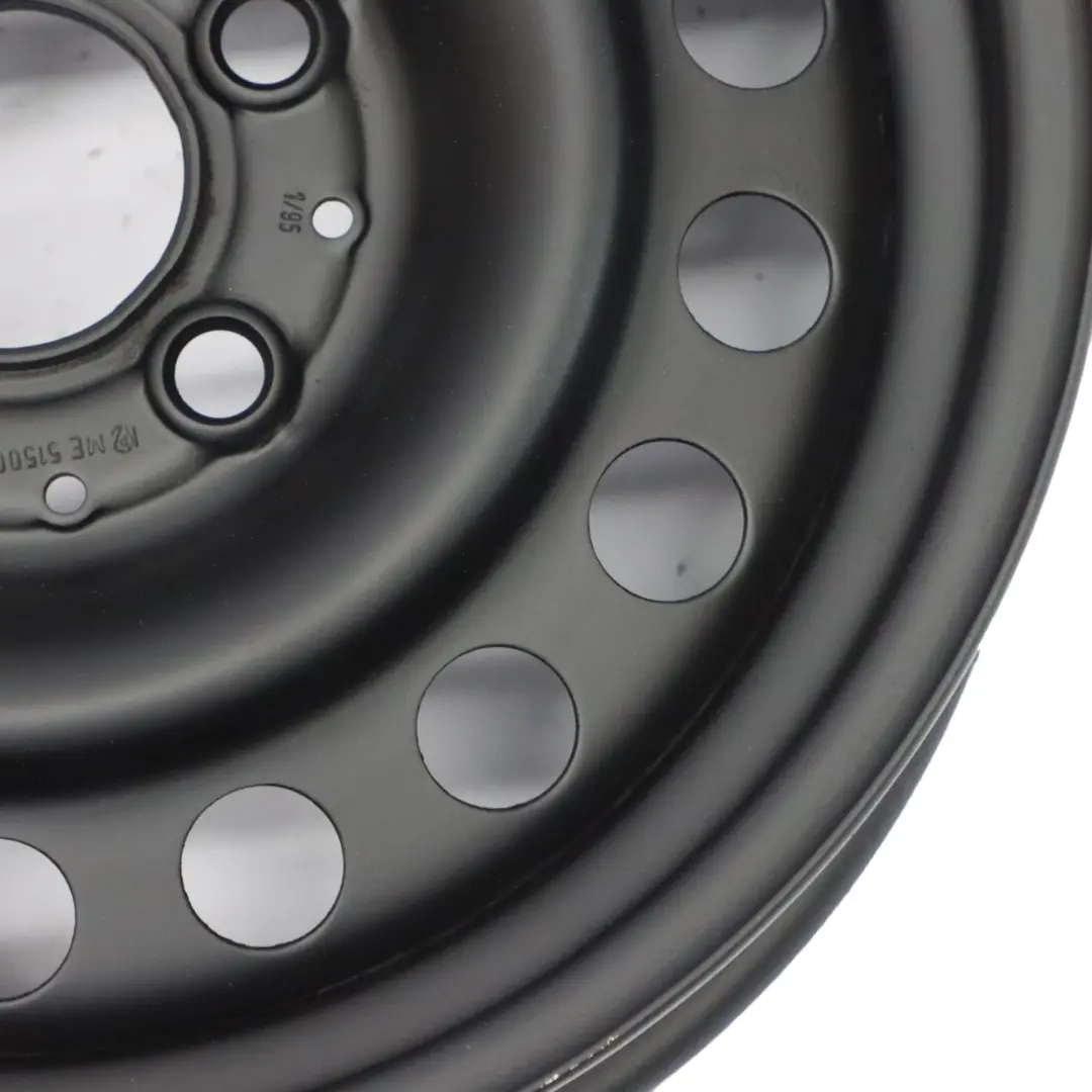 Mercedes W202 Black Steel Wheel Rim 15" 6J ET:31 - SKU A2024000002 - Part number A2024000002