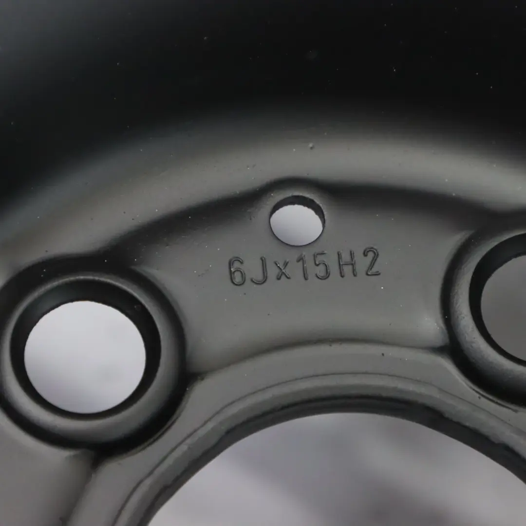 Mercedes W202 Black Steel Wheel Rim 15" 6J ET:31 - SKU A2024000002 - Part number A2024000002