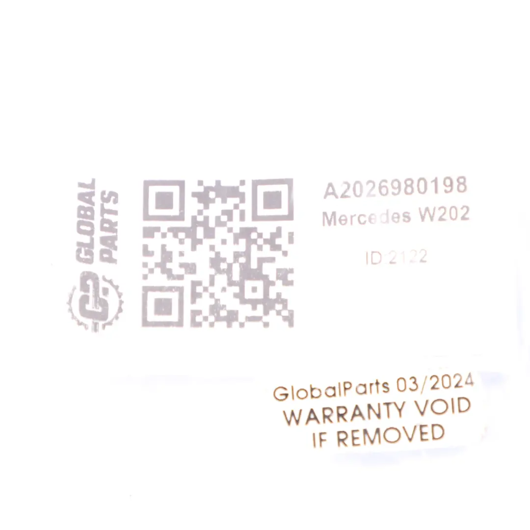 Mercedes W202 Dichtung Wasserabweiser Leiste vorne links Dichtung - SKU A2026980198 - Teilenummer A2026980198