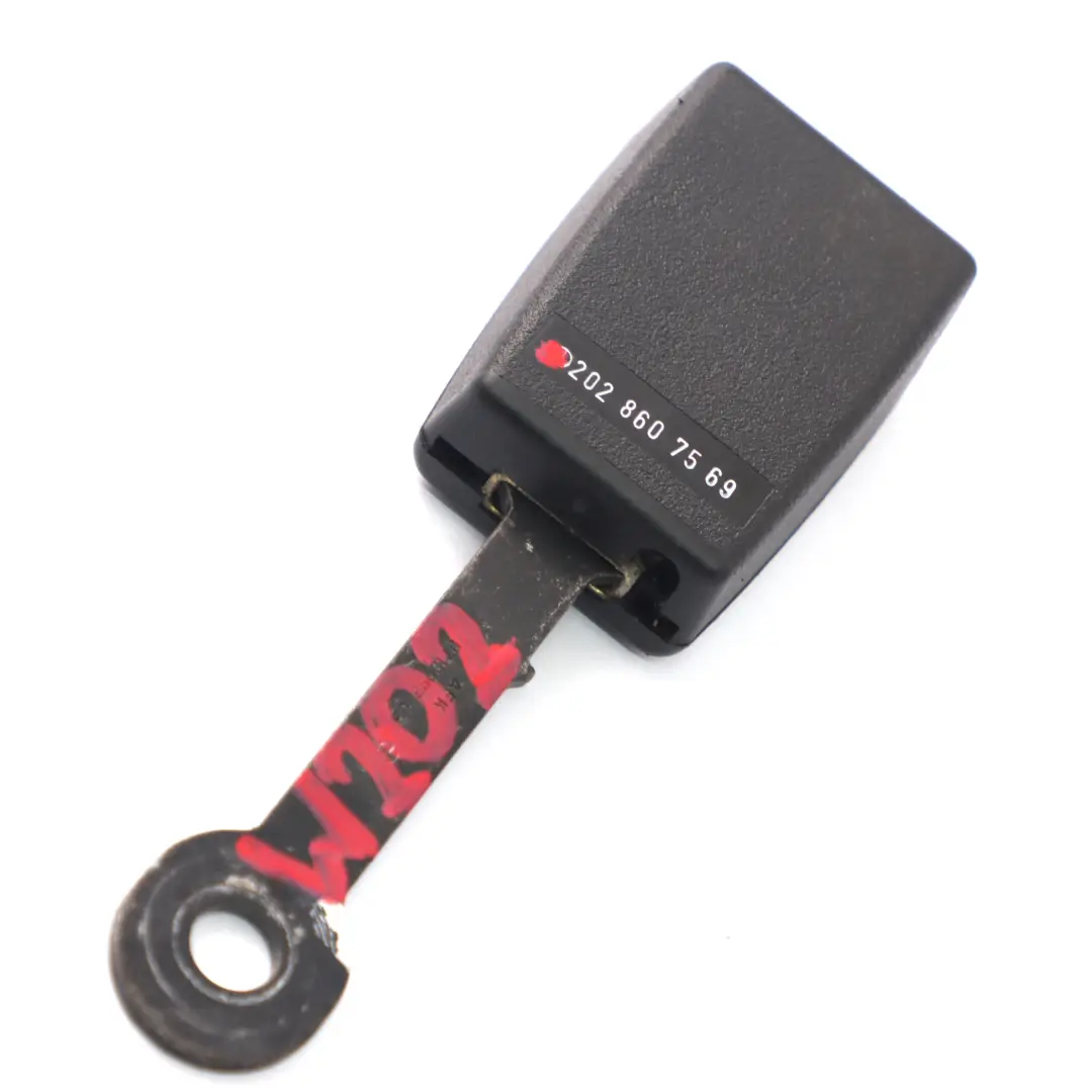 Mercedes W202 Boucle de ceinture de sécurité avant côté conducteur - SKU A2028607569 - Numéro de pièce A2028607569