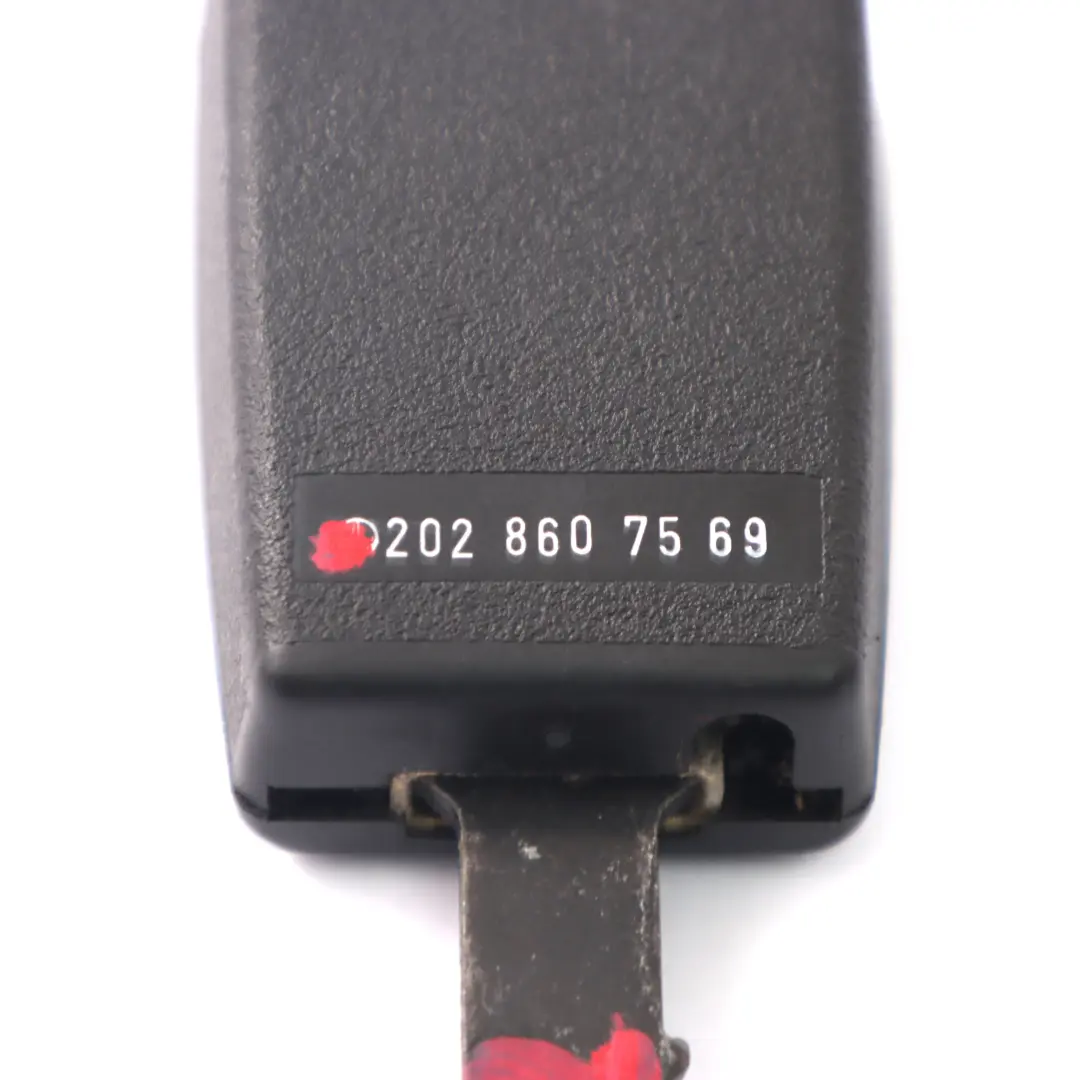 Mercedes W202 Fibbia cintura di sicurezza anteriore lato guidatore - SKU A2028607569 - Numero di parte A2028607569