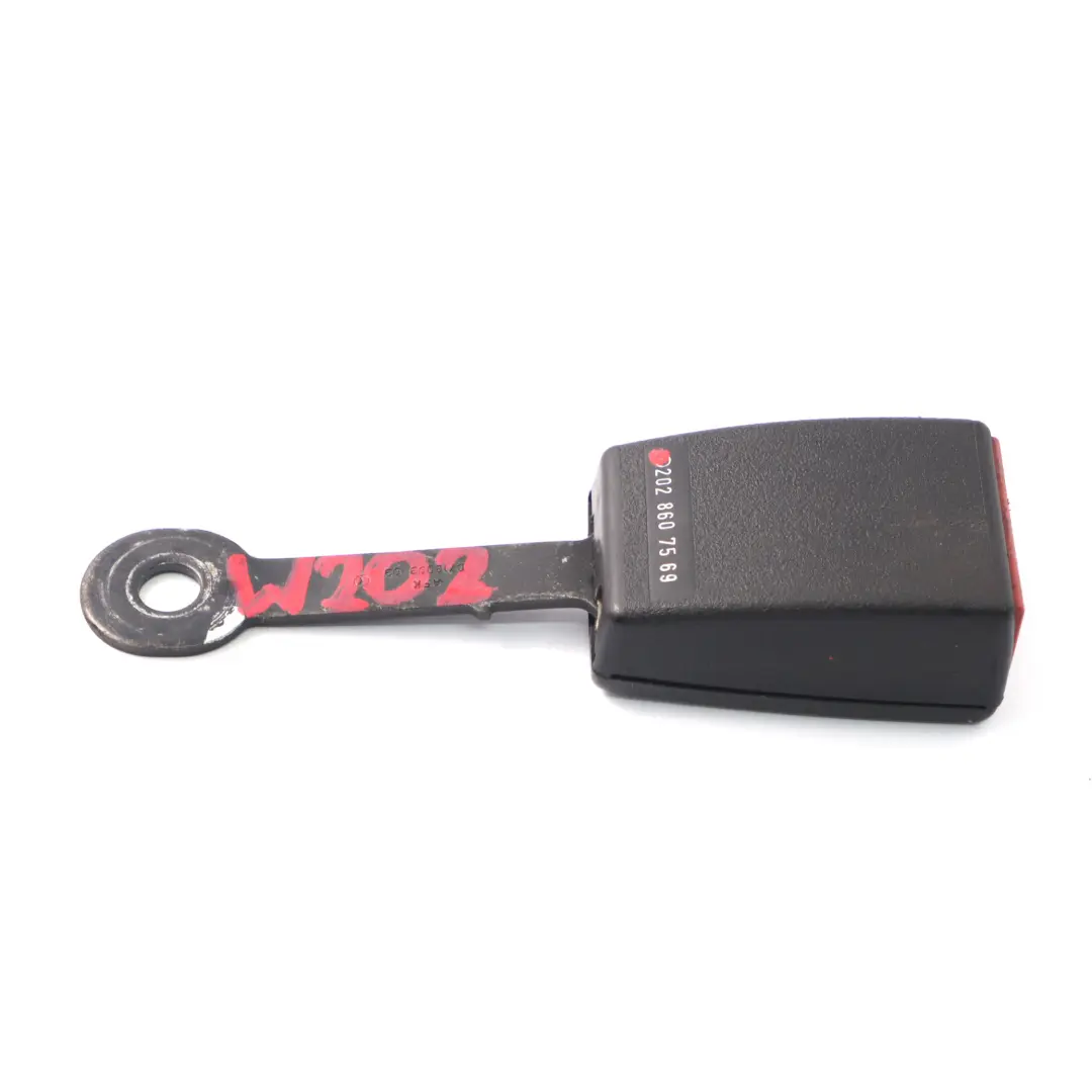 Mercedes W202 Seat Belt Buckle Front Driver Side Latch - SKU A2028607569 - Part number A2028607569