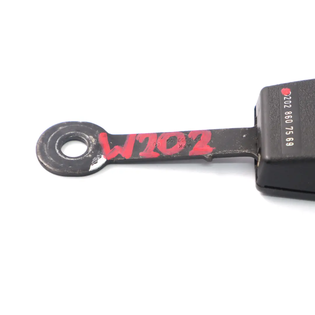 Mercedes W202 Fibbia cintura di sicurezza anteriore lato guidatore - SKU A2028607569 - Numero di parte A2028607569