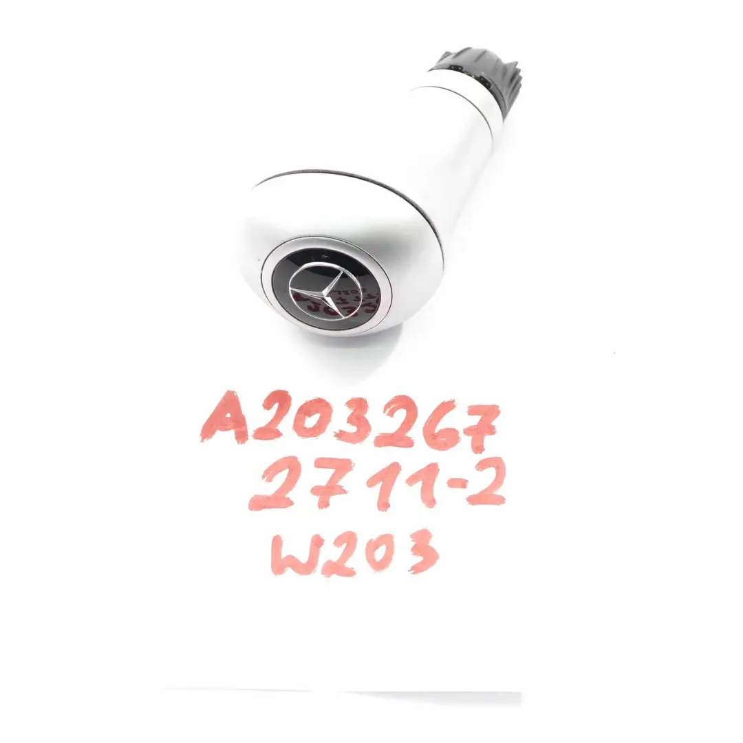 leva del cambio pomello impugnatura automatica argento per Mercedes W203 con numero di parte A2032672711 Mercedes W203 leva del cambio pomello impugnatura automatica argento - SKU A2032672711-2 - Numero di parte A2032672711