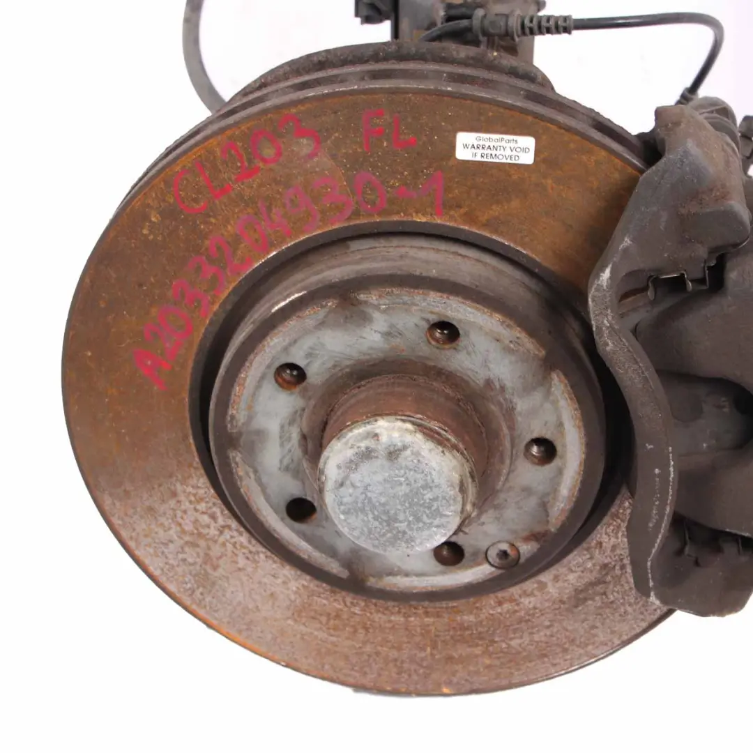 Mercedes C 180 CL203 Front Left N/S Suspension Leg Wheel Brake Carrier - SKU A2033206730-1 - Part number A2033206730