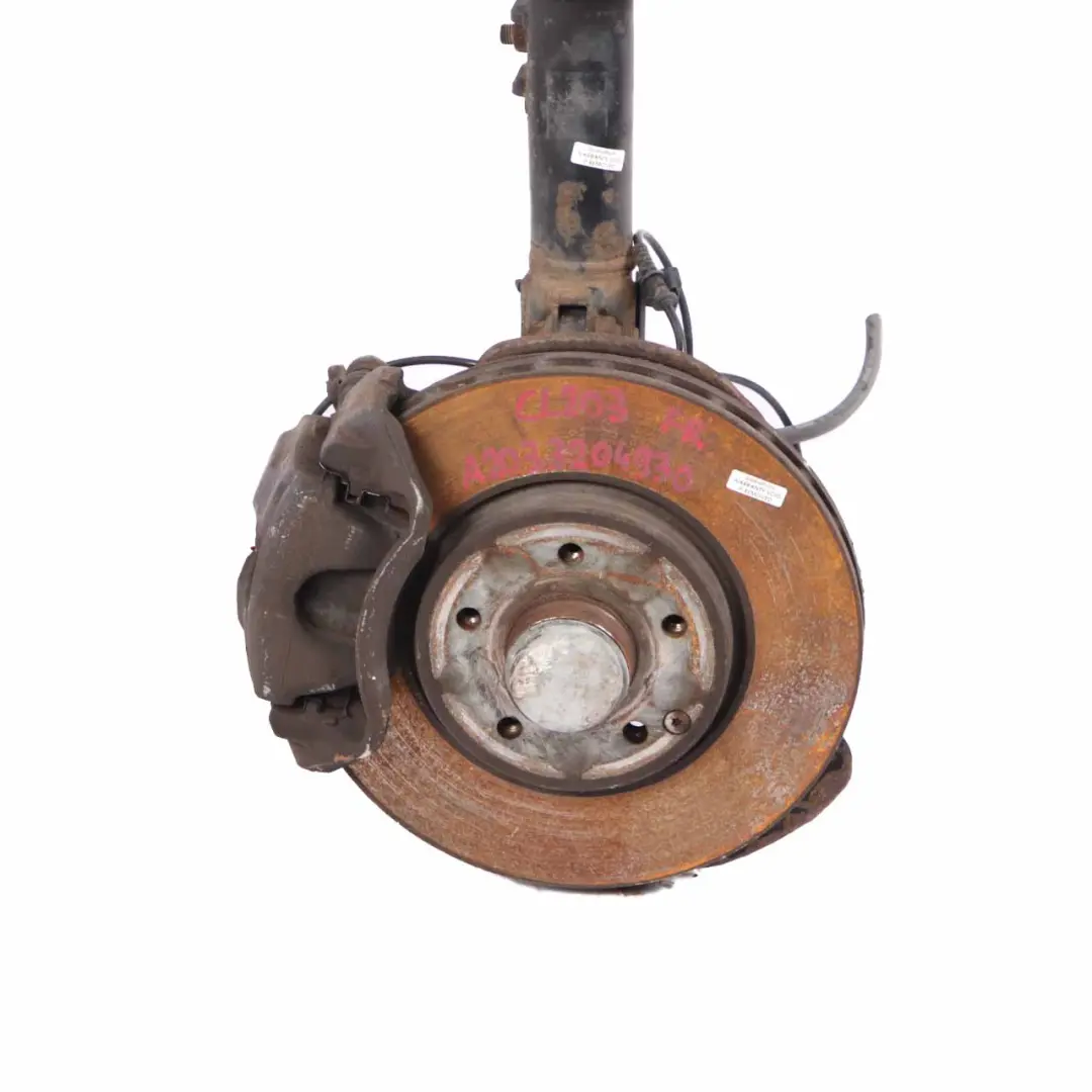 Front Right O/S Suspension Leg Wheel Brake Carrier to Mercedes C 180 K CL203 with Part number A2033206730 Mercedes C 180 K CL203 Front Right O/S Suspension Leg Wheel Brake Carrier - SKU A2033206730-2 - Part number A2033206730