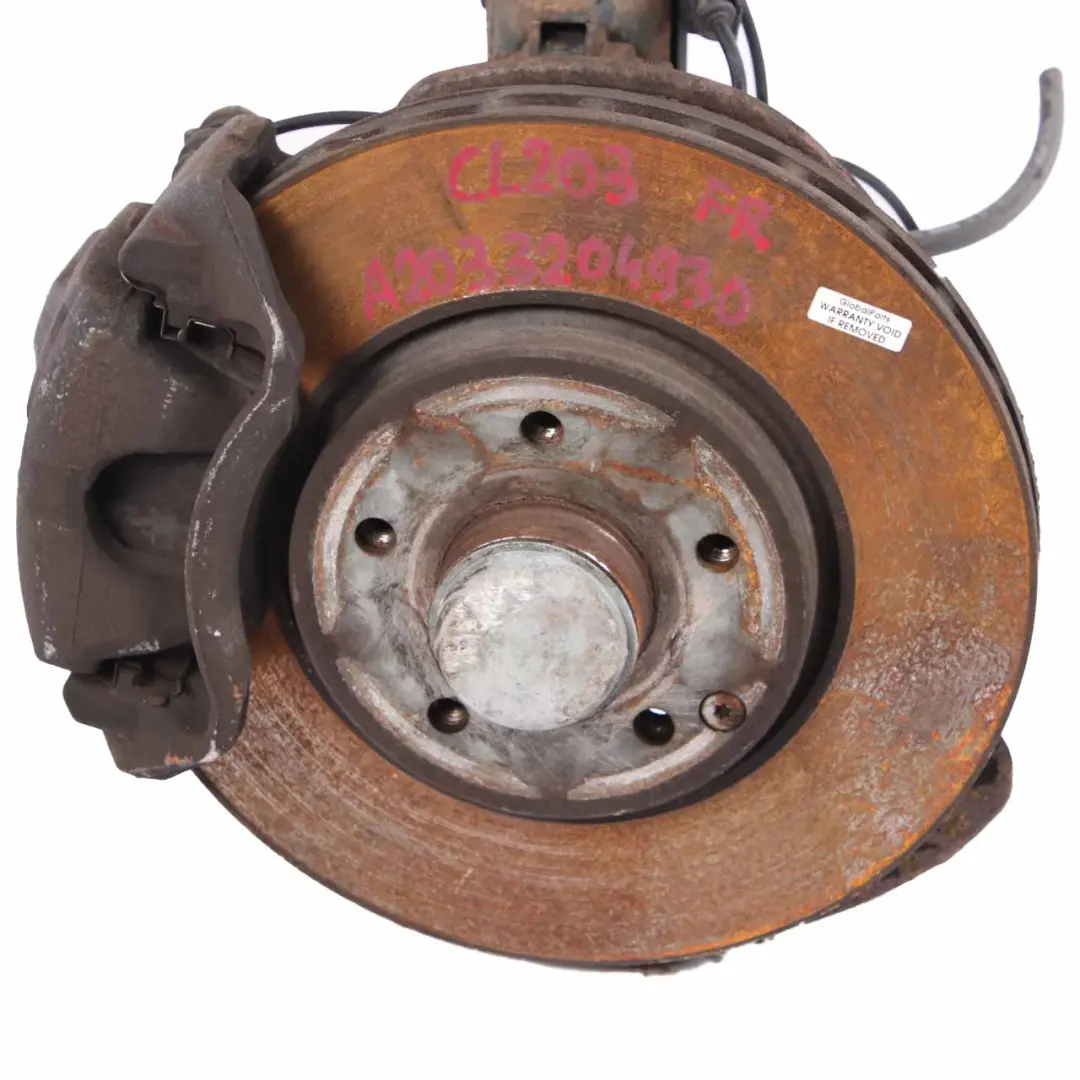 Front Right O/S Suspension Leg Wheel Brake Carrier to Mercedes C 180 K CL203 with Part number A2033206730 Mercedes C 180 K CL203 Front Right O/S Suspension Leg Wheel Brake Carrier - SKU A2033206730-2 - Part number A2033206730