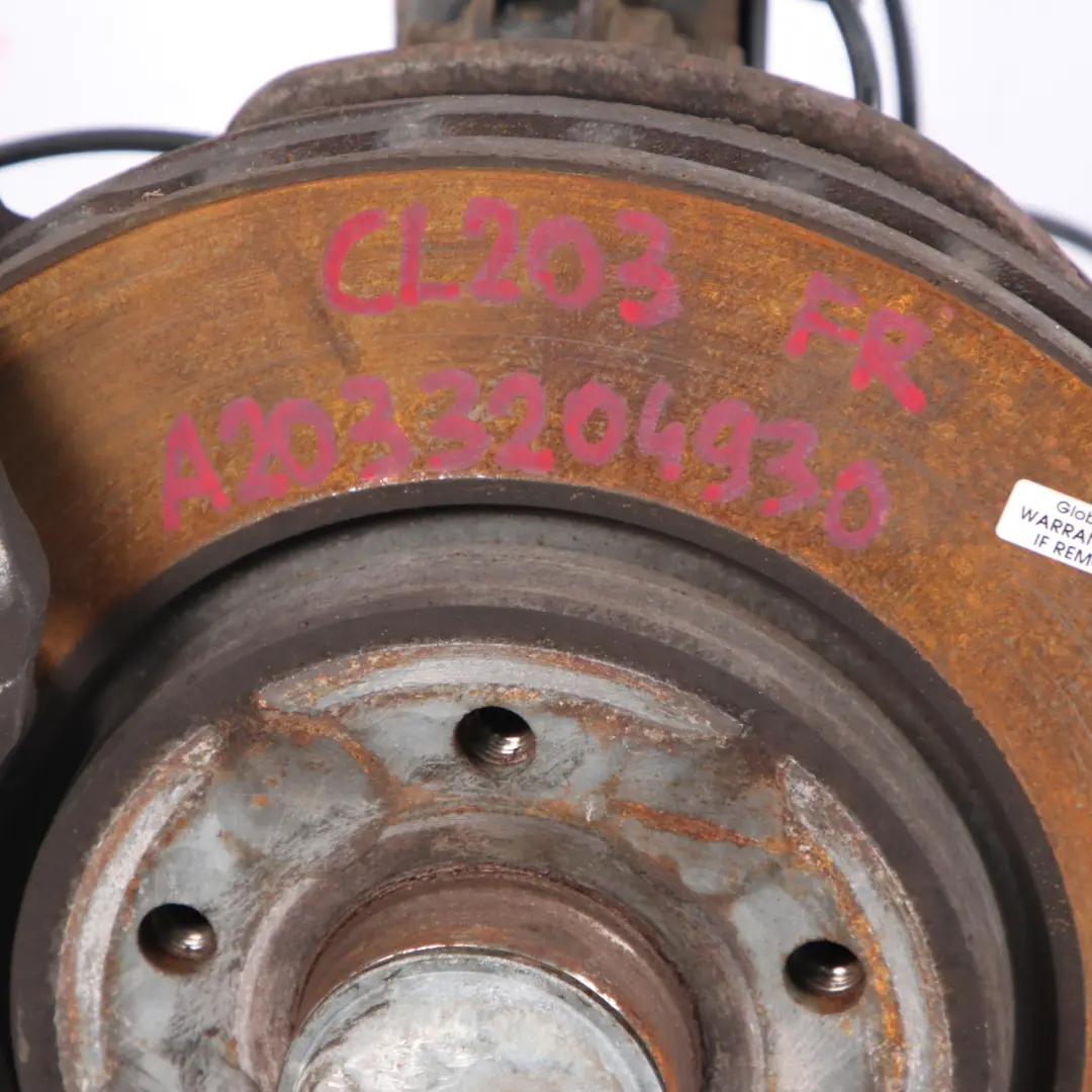 Mercedes C 180 K CL203 Front Right O/S Suspension Leg Wheel Brake Carrier - SKU A2033206730-2 - Part number A2033206730