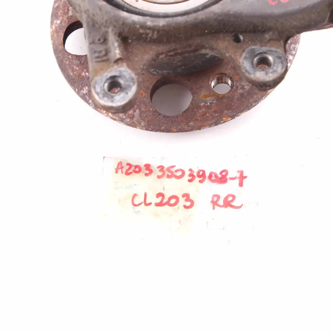 Mercedes W203 Support roue arrière gauche Flasque roue Montage moyeu - SKU A2033503908-7 - Numéro de pièce A2033503908