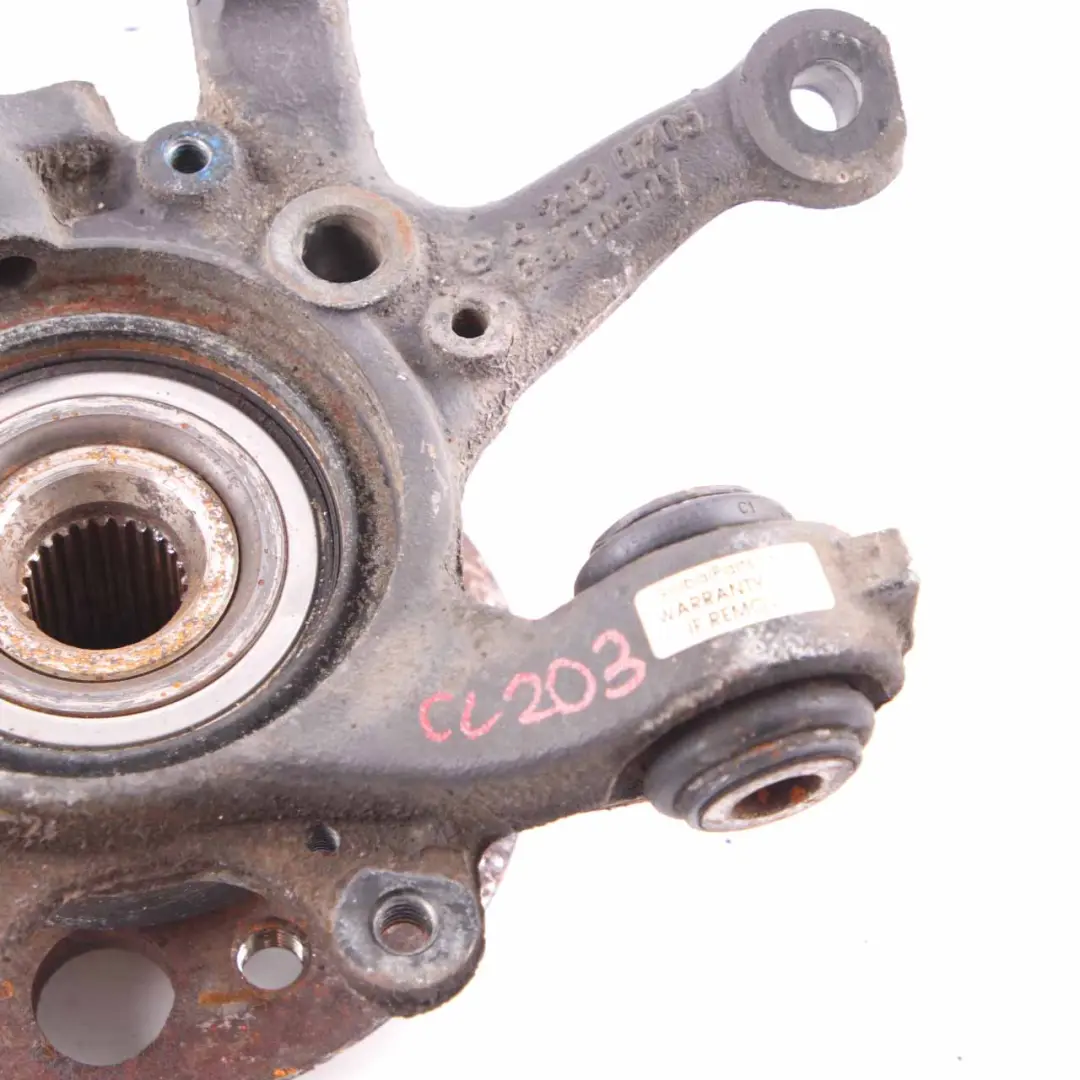 Mercedes W203 Support roue arrière gauche Flasque roue Montage moyeu - SKU A2033503908-7 - Numéro de pièce A2033503908