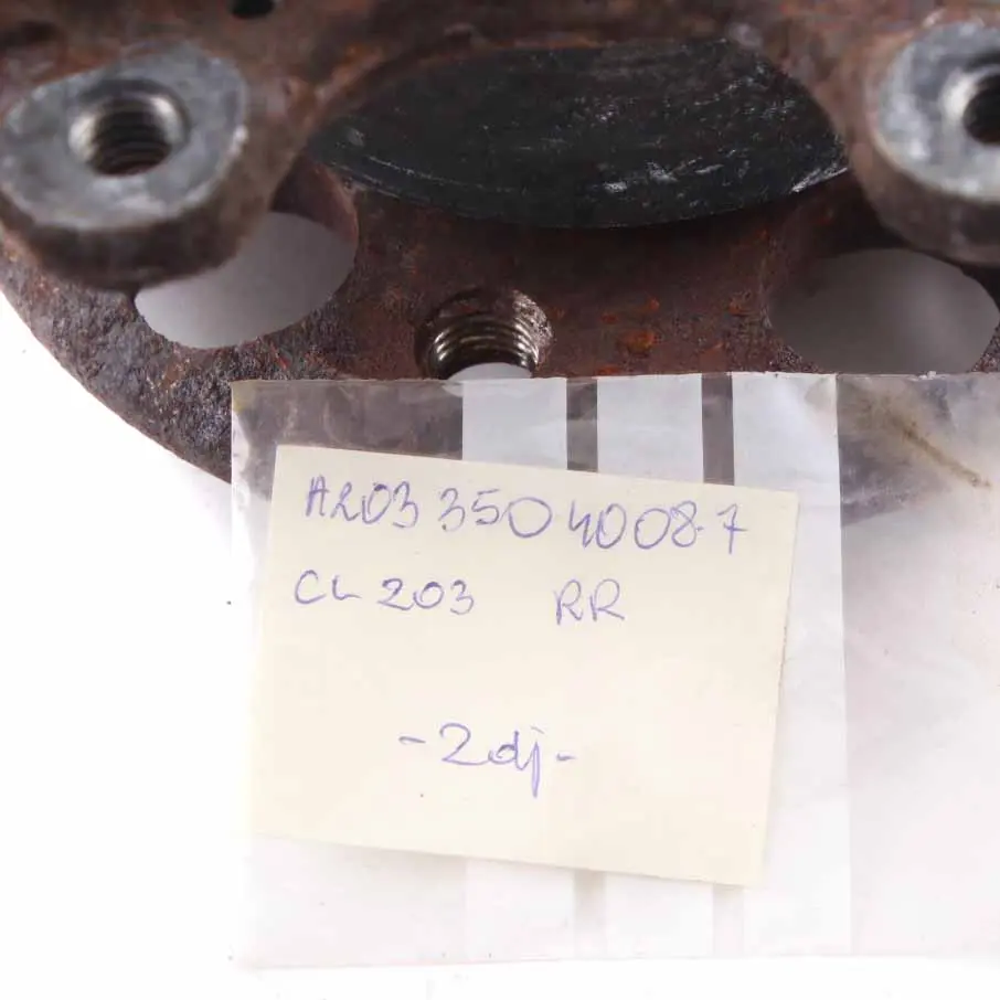 Mercedes W203 Portaruota Posteriore Destro Sospensione Asse Ruota Flangia Mozzo - SKU A2033504008-7 - Numero di parte A2033504008