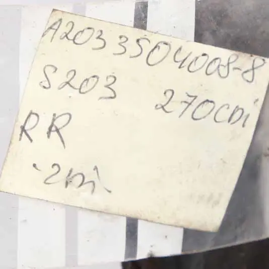 Mercedes S203 270 CDI Rear Right O/S Suspension Leg Brake Disc Wheel Hub - SKU A2033504008-9 - Part number A2033504008