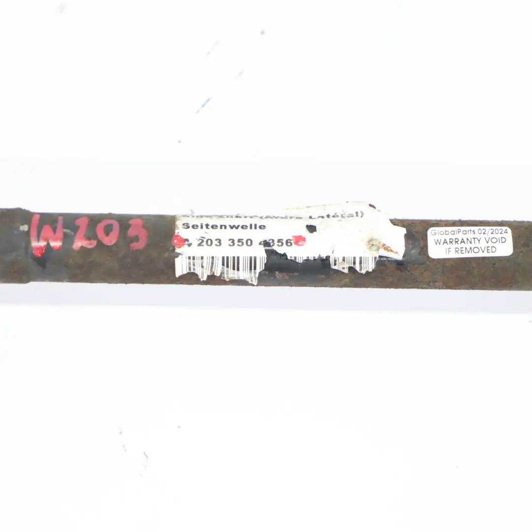 Mercedes W203 Drive Shaft Rear Left Right N/O/S Petrol Output Shaft - SKU A2033504356 - Part number A2033504356