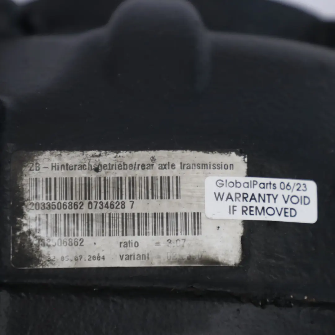 Differential Diff 3,07 Ratio WARRANTY Mercedes W203 S203 CL203 C209 Rear - SKU A2033507514 - Part number A2033507514