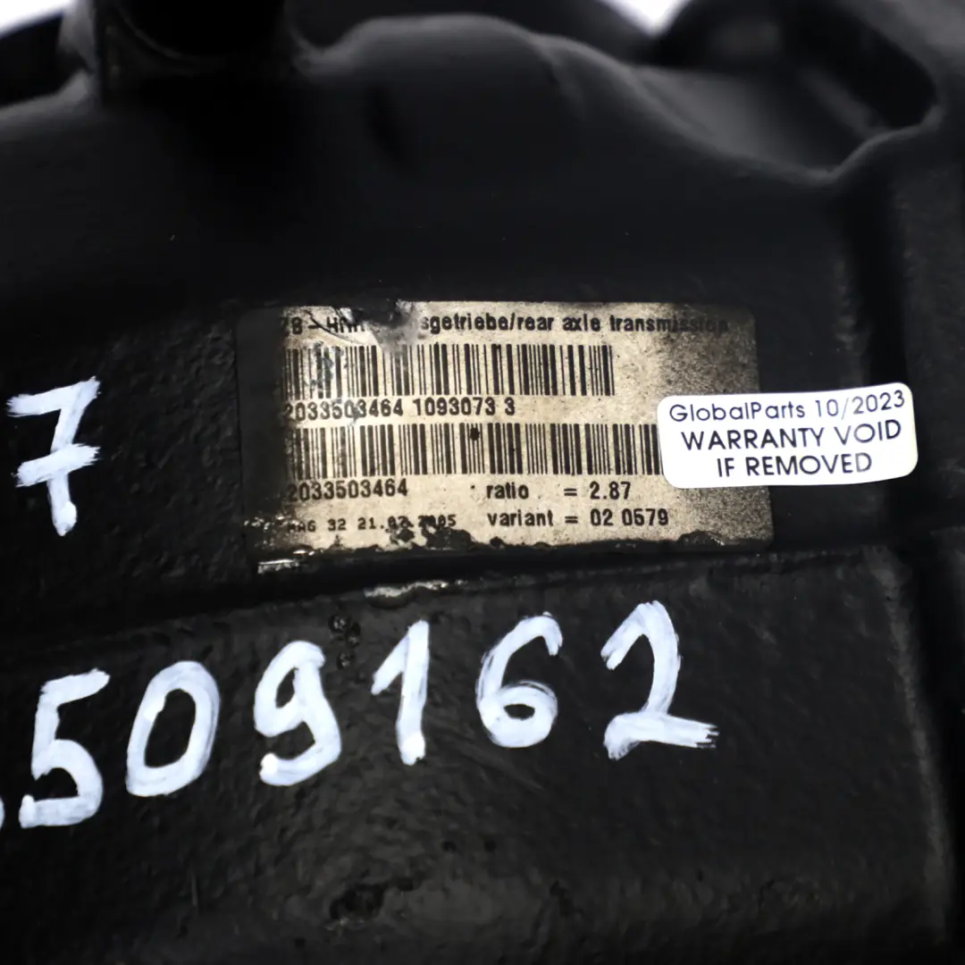 Hinteres Differential Diff 2033503464 1723501014 2,87 GARANTIE für Mercedes W203 mit Teilenummer A2033509162 Mercedes W203 Hinteres Differential Diff 2033503464 1723501014 2,87 GARANTIE - SKU A2033509162 - Teilenummer A2033509162