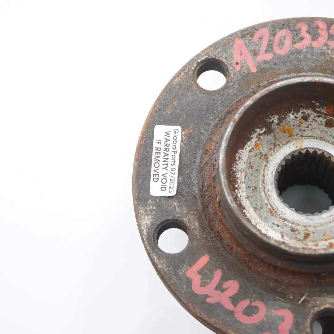 Flange Hub Mercedes W203 W209 Rear Axle Wheel Hub Bearing to Drive with Part number A2033570108 Drive Flange Hub Mercedes W203 W209 Rear Axle Wheel Hub Bearing - SKU A2033570108 - Part number A2033570108