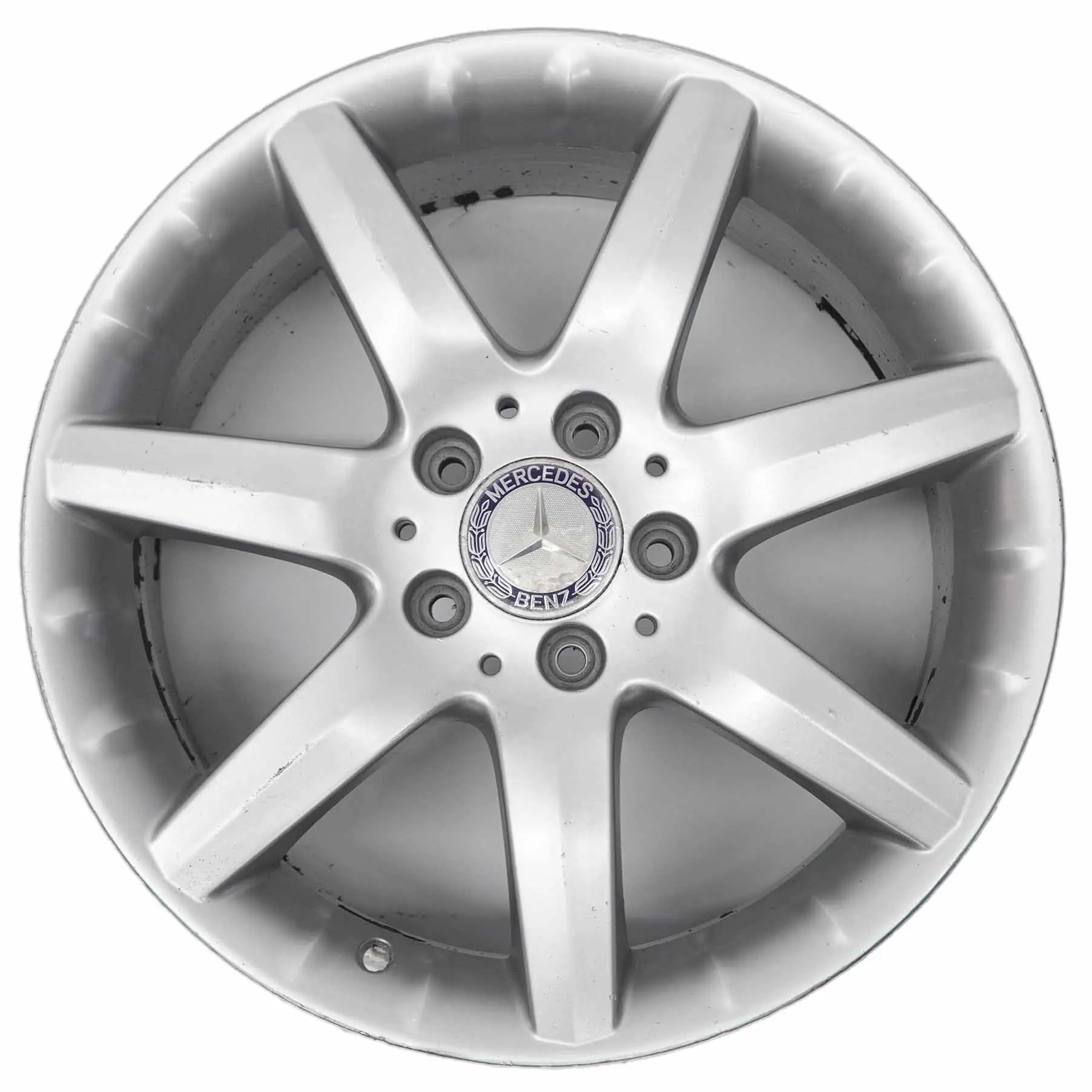 Mercedes W203 Cerchio in lega argento 7 razze 17" ET:37 7,5J A2034011802