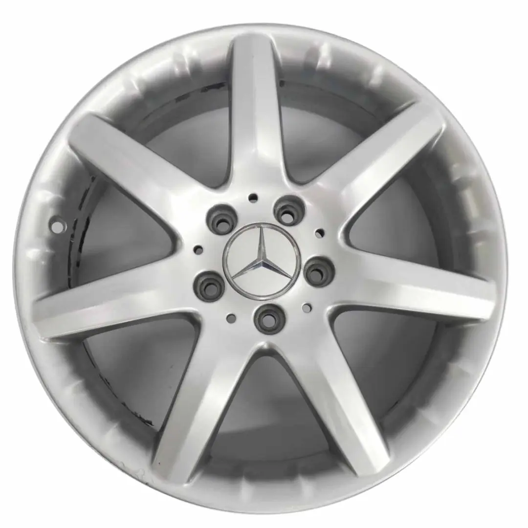 Alloy Wheel Rim 7 Spoke 17" ET:37 7,5J to Mercedes W203 Silver with Part number A2034011802 Mercedes W203 Silver Alloy Wheel Rim 7 Spoke 17" ET:37 7,5J - SKU A2034011802-3 - Part number A2034011802