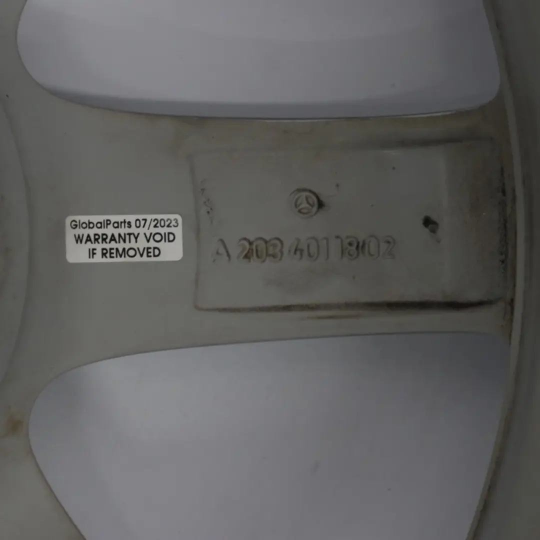 Alloy Wheel Rim 7 Spoke 17" ET:37 7,5J to Mercedes W203 Silver with Part number A2034011802 Mercedes W203 Silver Alloy Wheel Rim 7 Spoke 17" ET:37 7,5J - SKU A2034011802-3 - Part number A2034011802