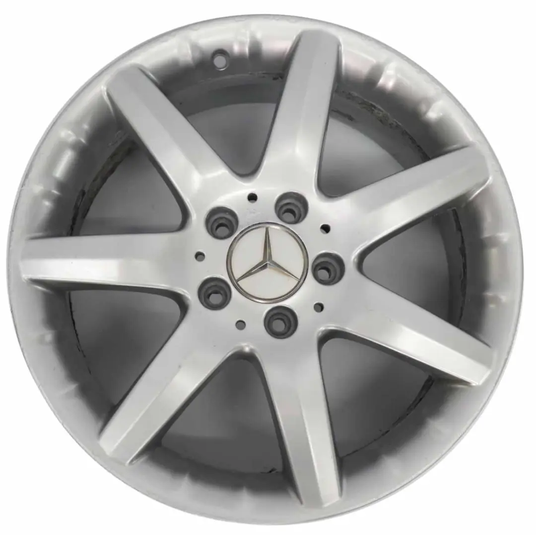 Alloy Wheel Rim 7 Spoke 17" ET:37 7,5J to Mercedes W203 Silver with Part number A2034011802 Mercedes W203 Silver Alloy Wheel Rim 7 Spoke 17" ET:37 7,5J - SKU A2034011802-4 - Part number A2034011802