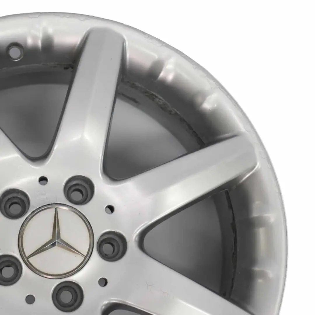 Alloy Wheel Rim 7 Spoke 17" ET:37 7,5J to Mercedes W203 Silver with Part number A2034011802 Mercedes W203 Silver Alloy Wheel Rim 7 Spoke 17" ET:37 7,5J - SKU A2034011802-4 - Part number A2034011802