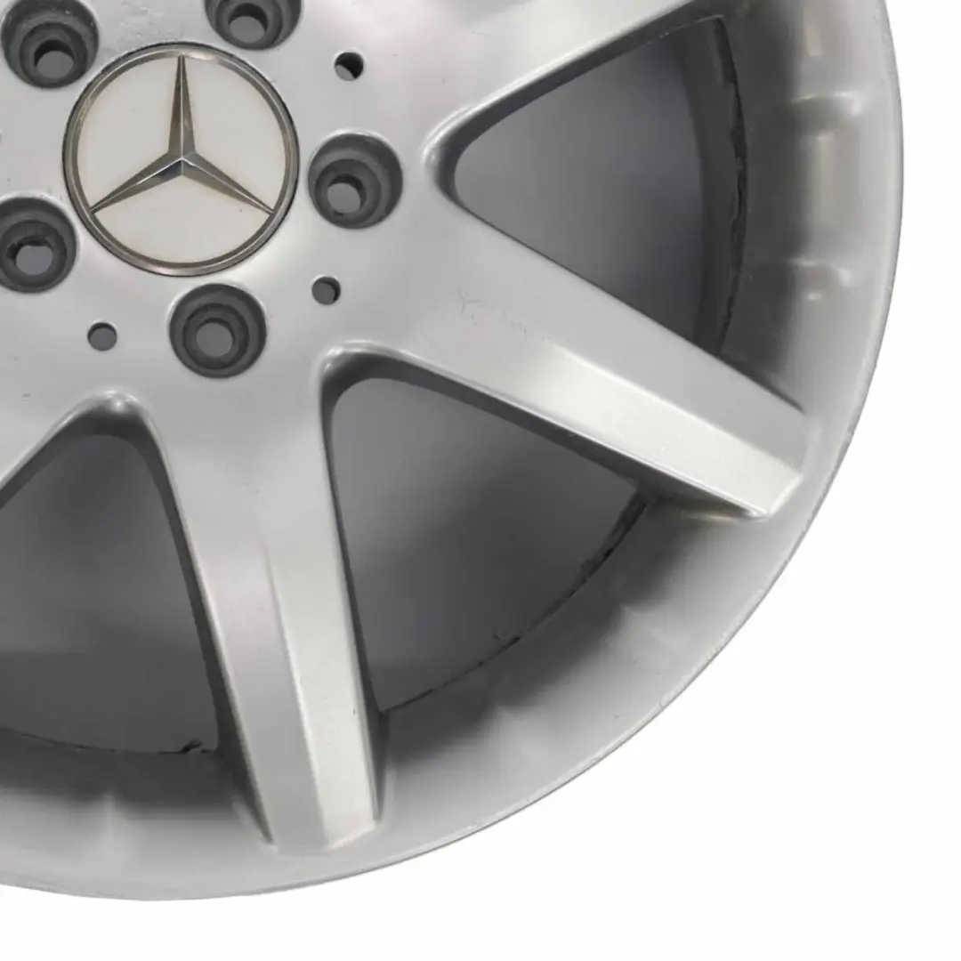 Alloy Wheel Rim 7 Spoke 17" ET:37 7,5J to Mercedes W203 Silver with Part number A2034011802 Mercedes W203 Silver Alloy Wheel Rim 7 Spoke 17" ET:37 7,5J - SKU A2034011802-4 - Part number A2034011802
