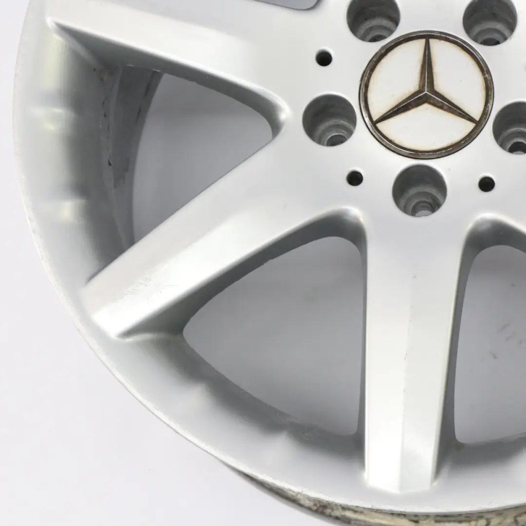 7-Spoke Rear Alloy Wheel Rim 17" 8,5J ET:34 to Mercedes CL203 with Part number A2034012402 Mercedes CL203 7-Spoke Rear Alloy Wheel Rim 17" 8,5J ET:34 - SKU A2034012402-3 - Part number A2034012402