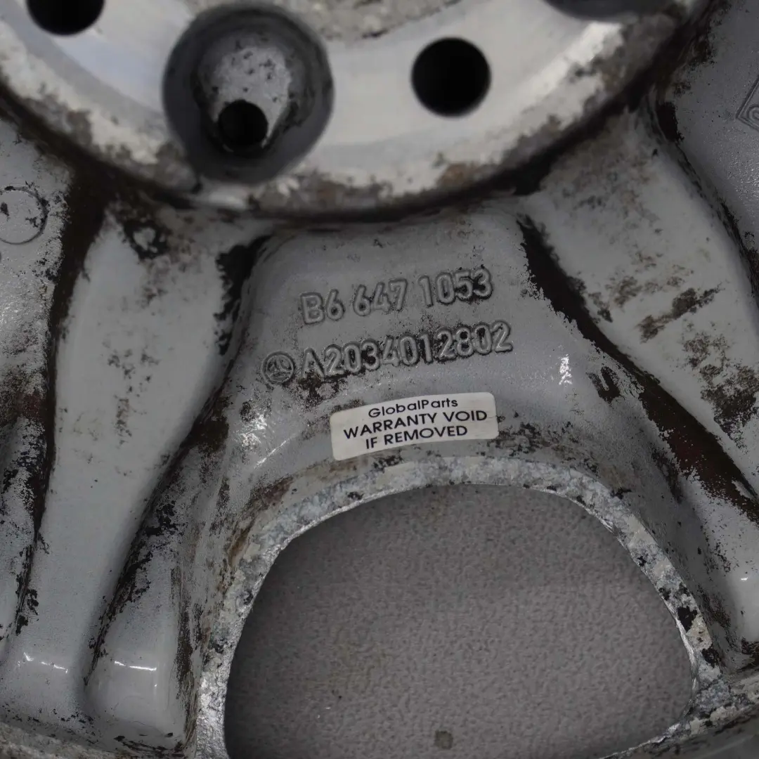  Mercedes-Benz C-Klasse W203 Silber Alufelge Alu Felge 16" ET:31 7J - SKU A2034012802-2 - Teilenummer A2034012802