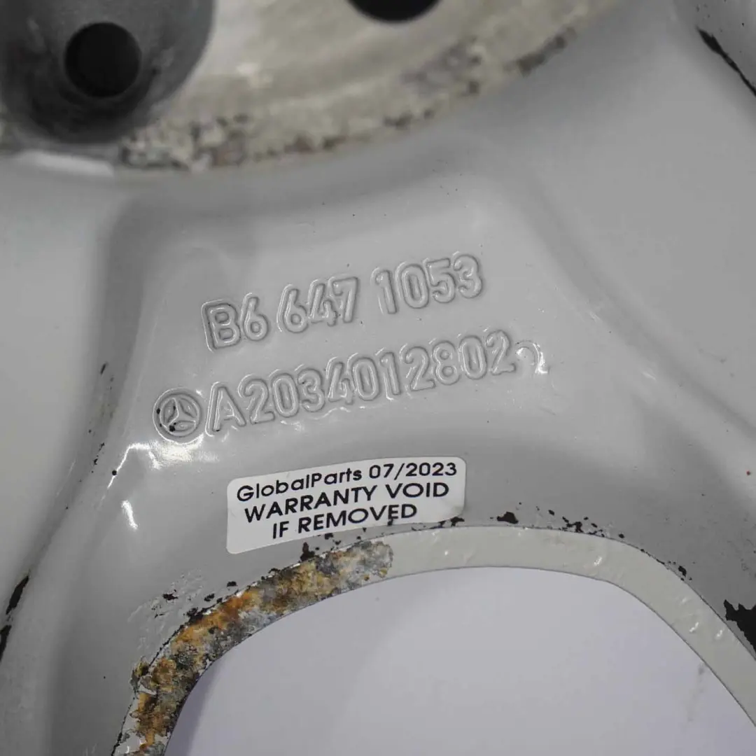 Alloy Wheel Rim 16" 7J ET:31 to Mercedes W203 Silver with Part number A2034012802 Mercedes W203 Silver Alloy Wheel Rim 16" 7J ET:31 - SKU A2034012802-3 - Part number A2034012802