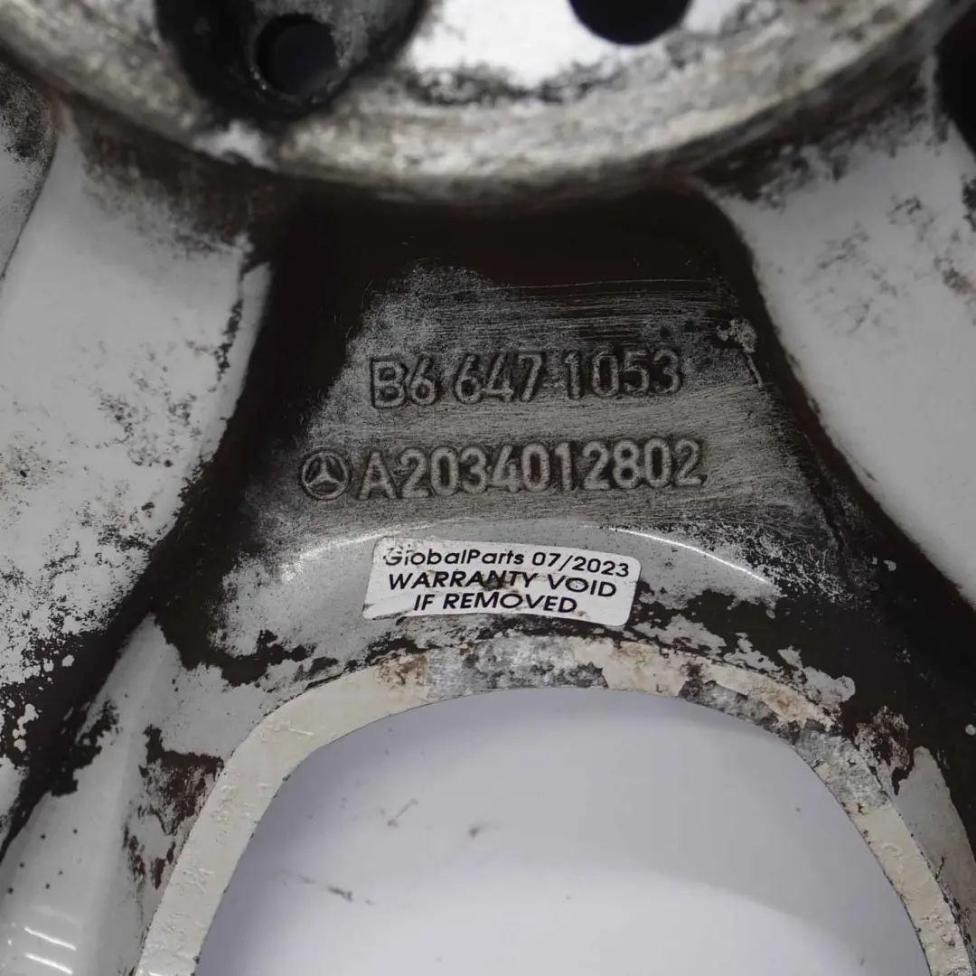 Alloy Wheel Rim 16" 7J ET:31 to Mercedes W203 Silver with Part number A2034012802 Mercedes W203 Silver Alloy Wheel Rim 16" 7J ET:31 - SKU A2034012802-4 - Part number A2034012802