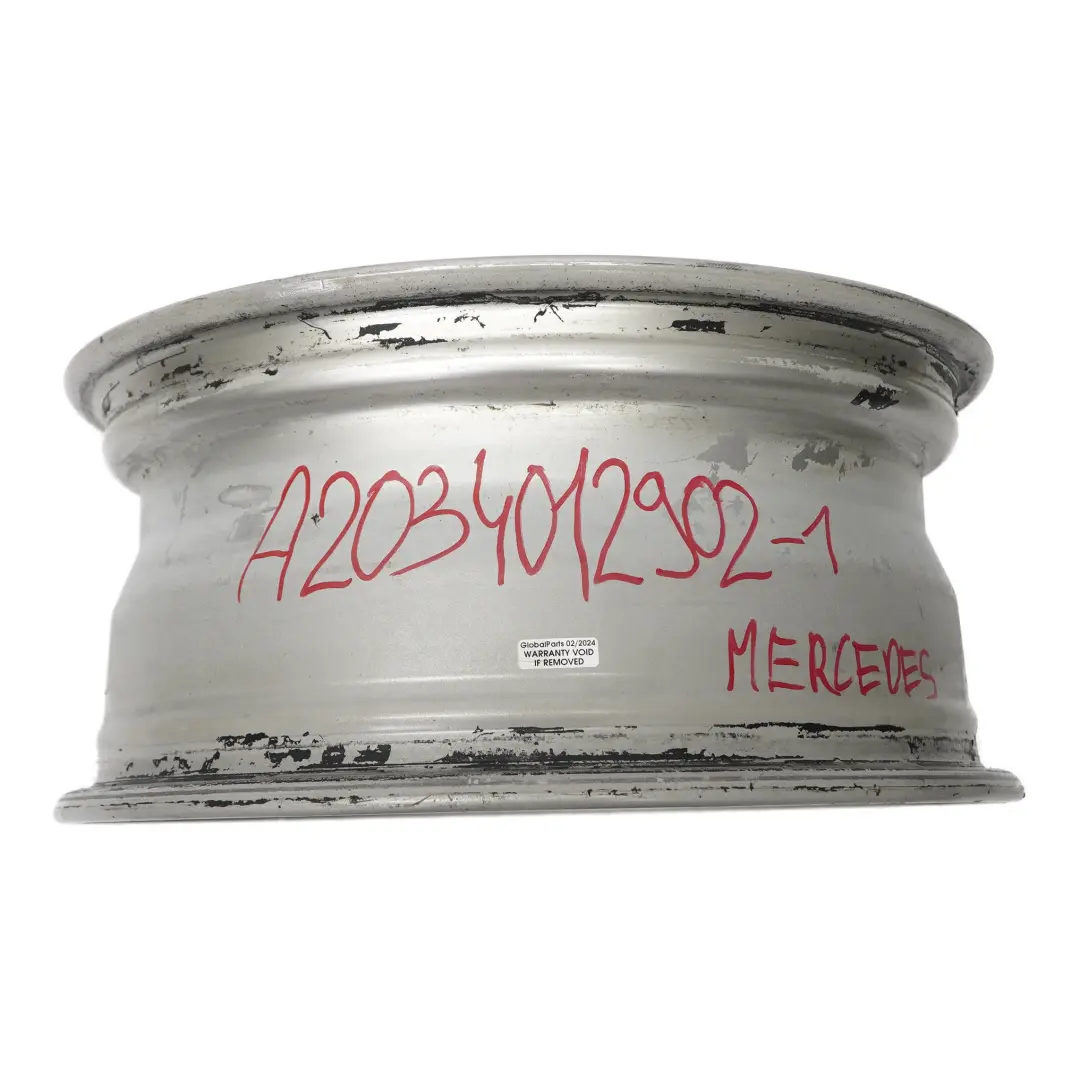 Mercedes W203 Cerchio In Lega Argento 5 Razze 16" ET:31 7J - SKU A2034012902-1 - Numero di parte A2034012902