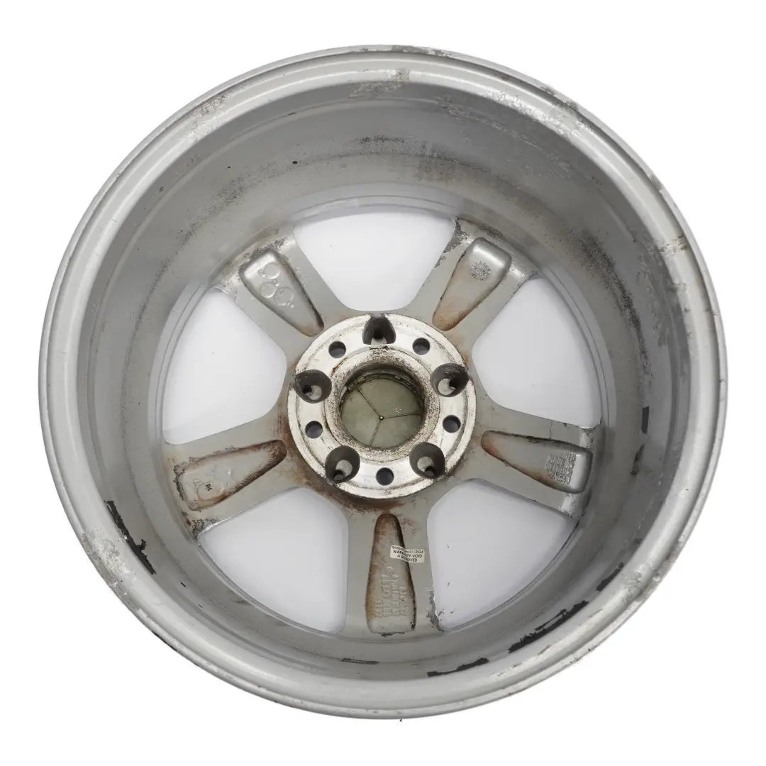 Silberne Leichtmetallfelge 5 Speichen 16" ET:32 8J für Mercedes W203 mit Teilenummer A2034013102 Mercedes W203 Silberne Leichtmetallfelge 5 Speichen 16" ET:32 8J - SKU A2034013102-1 - Teilenummer A2034013102