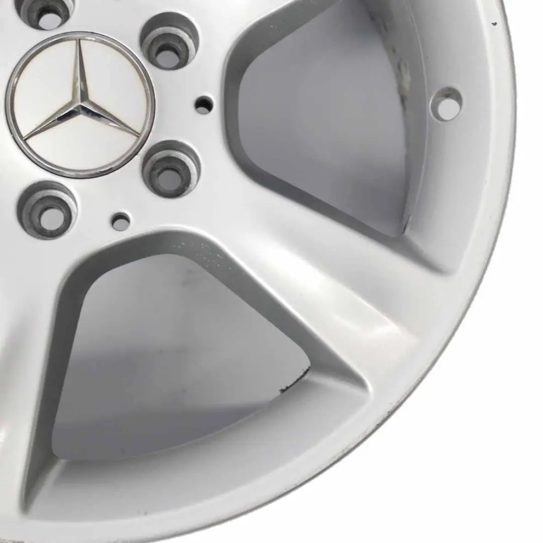Silberne Leichtmetallfelge 5 Speichen 16" ET:32 8J für Mercedes W203 mit Teilenummer A2034013102 Mercedes W203 Silberne Leichtmetallfelge 5 Speichen 16" ET:32 8J - SKU A2034013102-2 - Teilenummer A2034013102