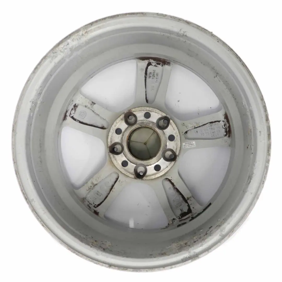 Silberne Leichtmetallfelge 5 Speichen 16" ET:32 8J für Mercedes W203 mit Teilenummer A2034013102 Mercedes W203 Silberne Leichtmetallfelge 5 Speichen 16" ET:32 8J - SKU A2034013102-2 - Teilenummer A2034013102